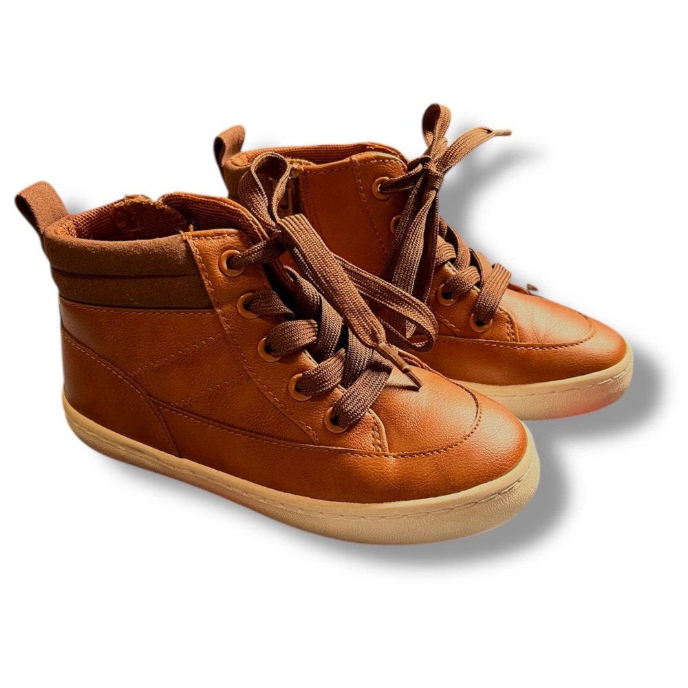 Cat & Jack Brown High-Top Kids Sneakers